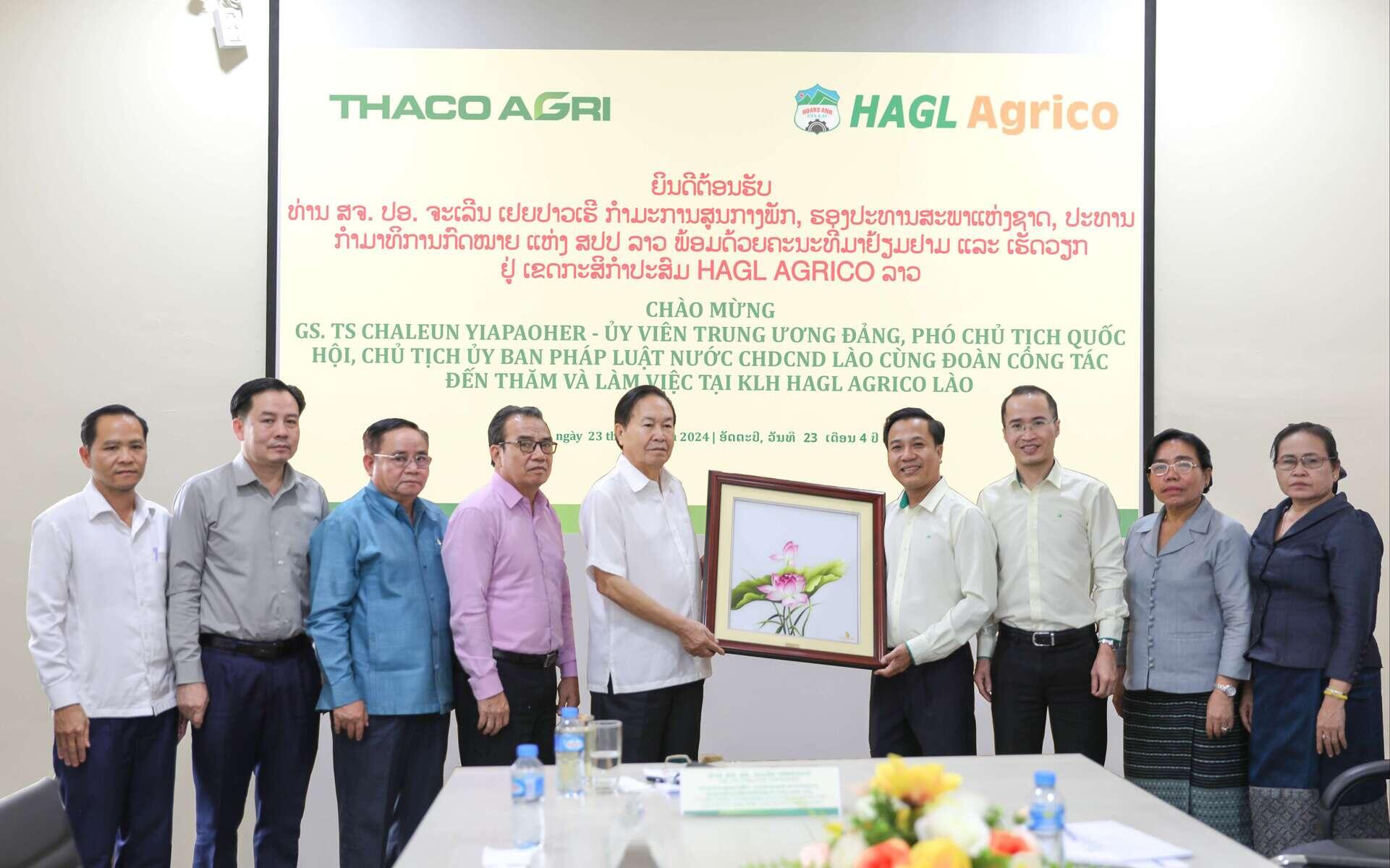 Phó Chủ tịch Quốc hội nước CHDCND Lào thăm và làm việc  tại KLH HAGL AGRICO Lào
